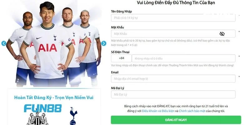 Fun88 - Link Đăng Nhập Fun88 Chính Thức 2025 | Tải Fun88 11 Người chơi có thể đăng ký ID cược tại nhà cái Fun88 rất dễ dàng.