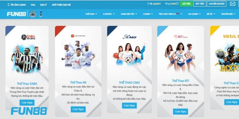 Fun88 - Link Đăng Nhập Fun88 Chính Thức 2025 | Tải Fun88 17 Cược thể thao tại nhà cái có rất nhiều lựa chọn.